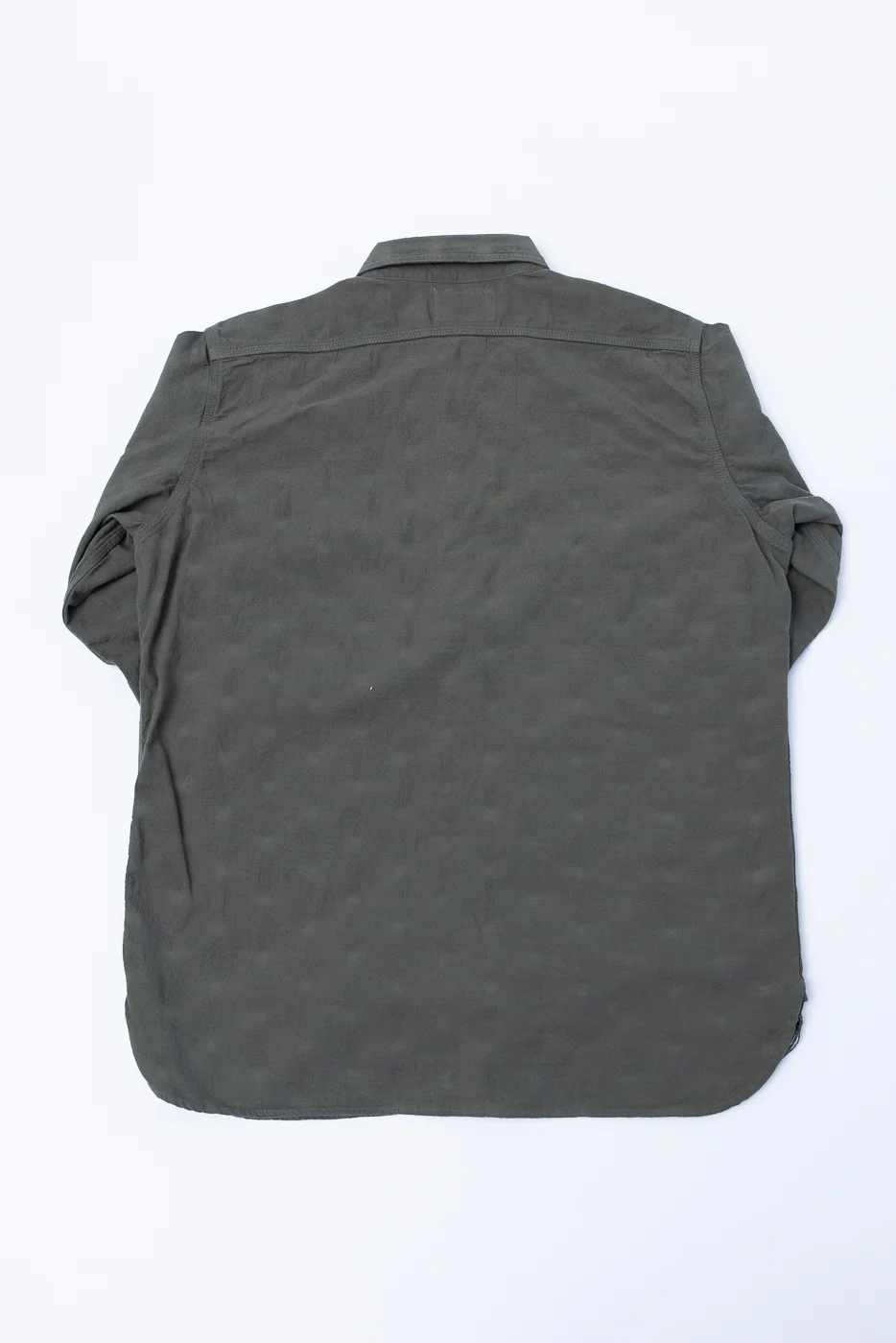 SSS25-ATW - "Tropical Weather Dobby" Shirt - Olive Green - Image 5