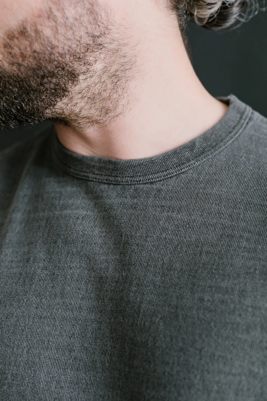 "Stand Wheel" Heavyweight Long Sleeve Pigment Dyed Tee - Sumikuro - Image 15