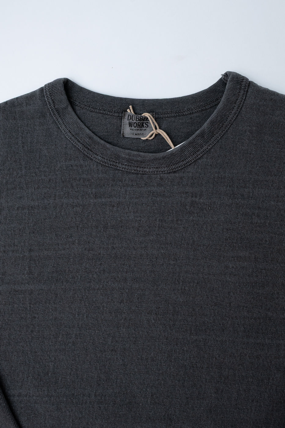 "Stand Wheel" Heavyweight Long Sleeve Pigment Dyed Tee - Sumikuro - Image 2