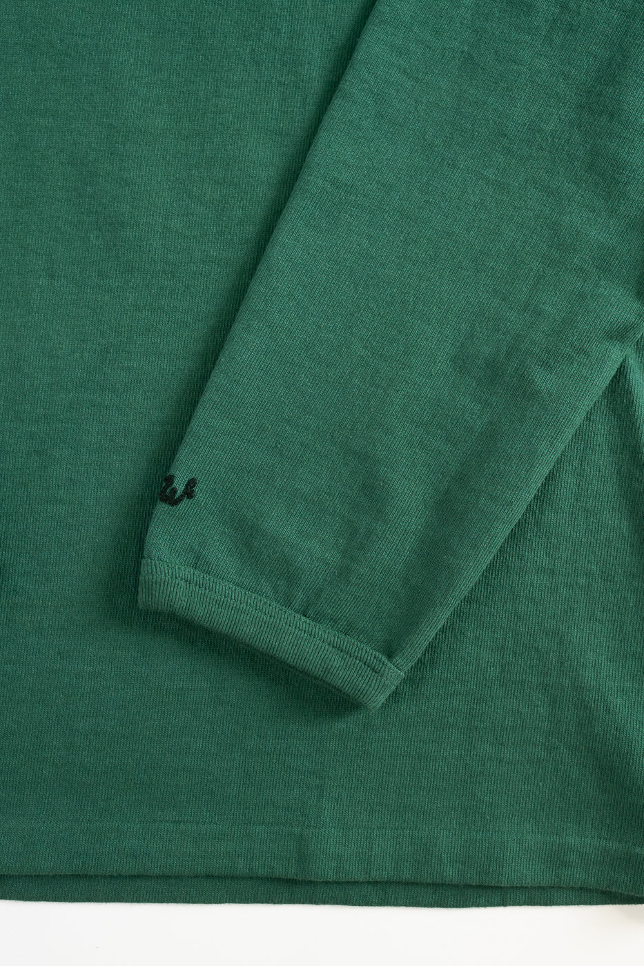 "Stand Wheel" Heavyweight Long Sleeve Tee - Green - Image 3