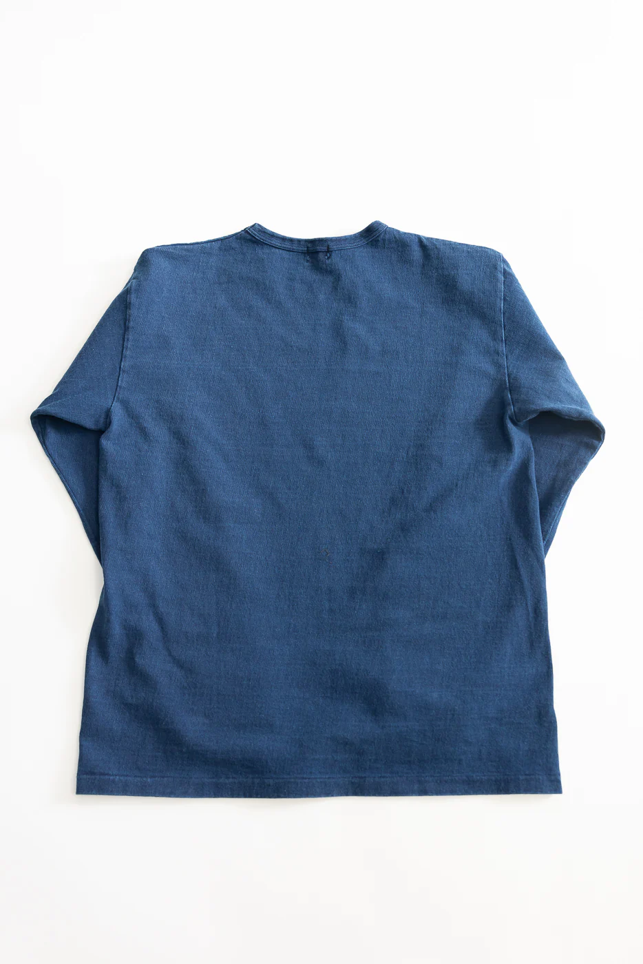 9.5oz "Stand Wheel" Heavyweight Long Sleeve Tee - Indigo - Image 4