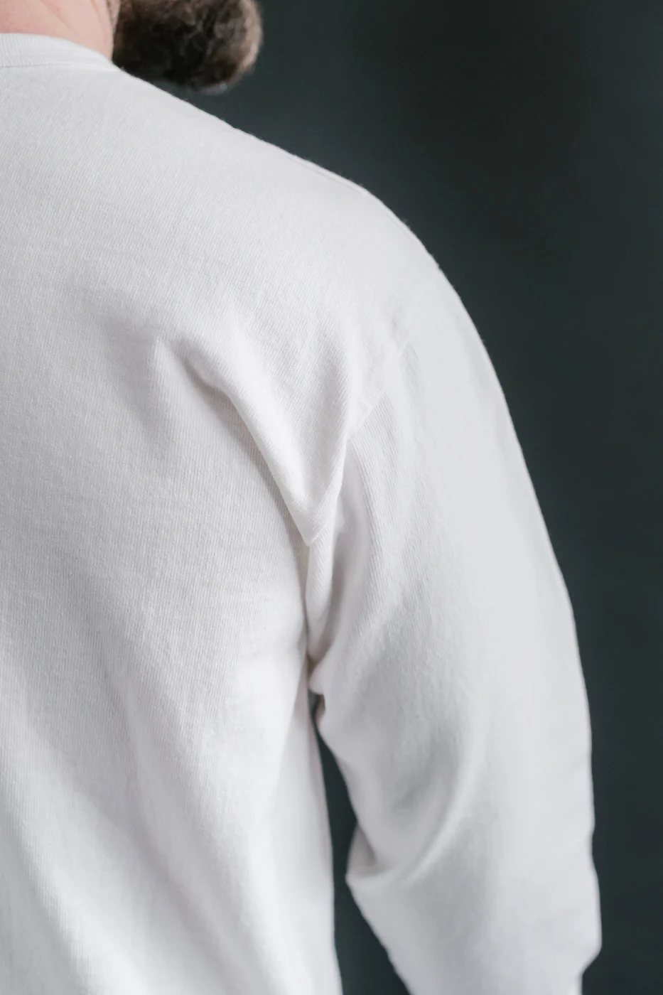 "Stand Wheel" Heavyweight Long Sleeve Tee - Off White - Image 14