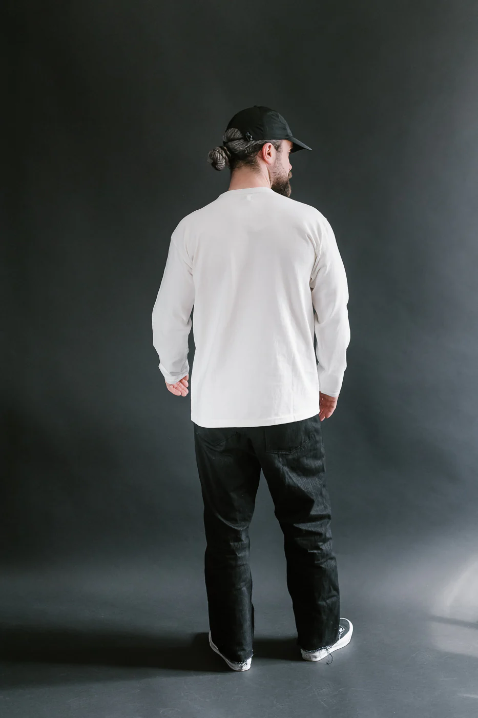 "Stand Wheel" Heavyweight Long Sleeve Tee - Off White - Image 7