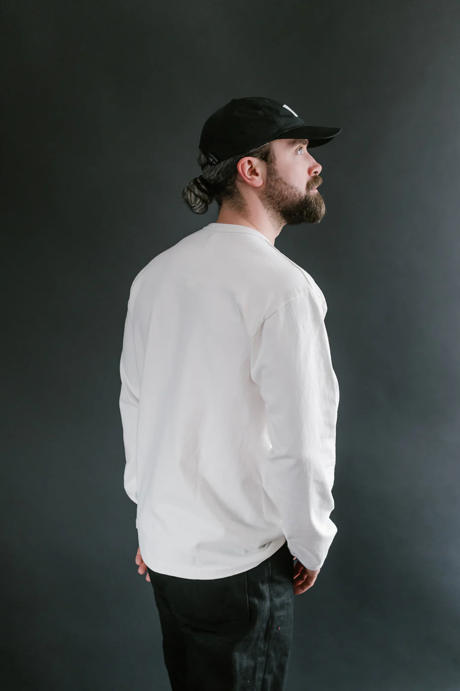 "Stand Wheel" Heavyweight Long Sleeve Tee - Off White - Image 9