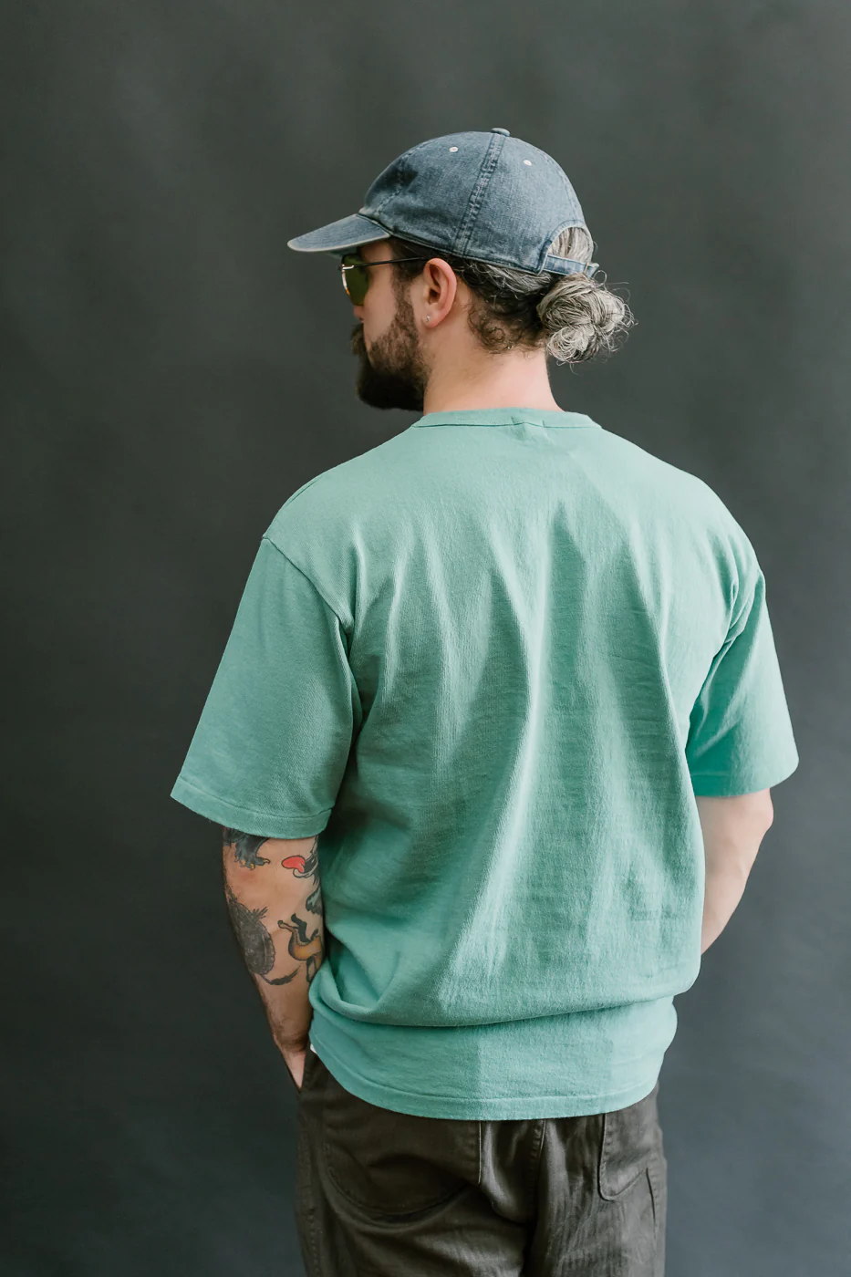 "Stand Wheel" Heavyweight Tee - Emerald - Image 10