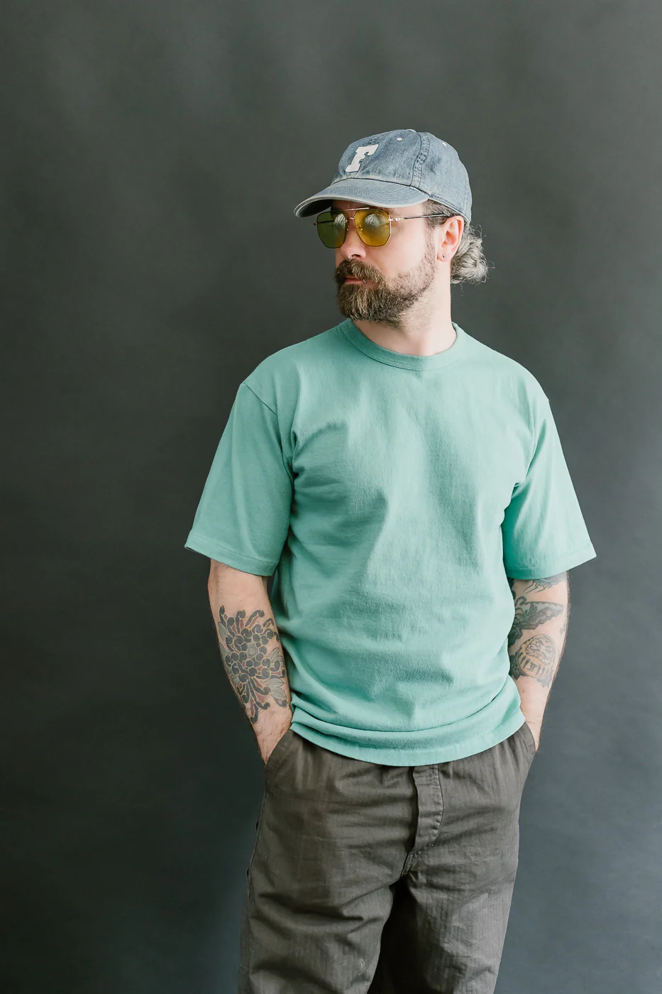 "Stand Wheel" Heavyweight Tee - Emerald - Image 13