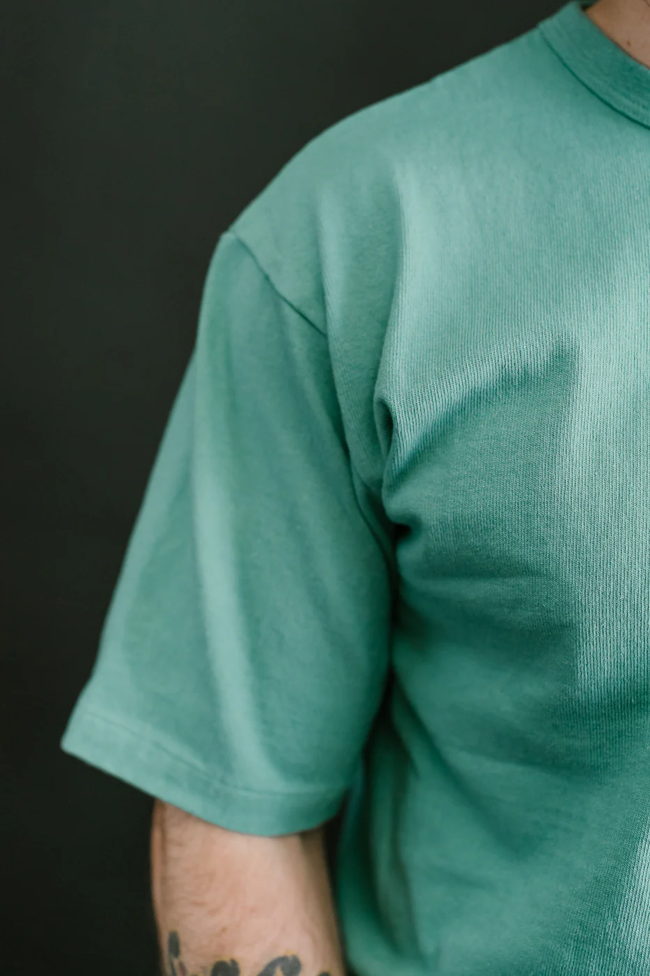 "Stand Wheel" Heavyweight Tee - Emerald - Image 15