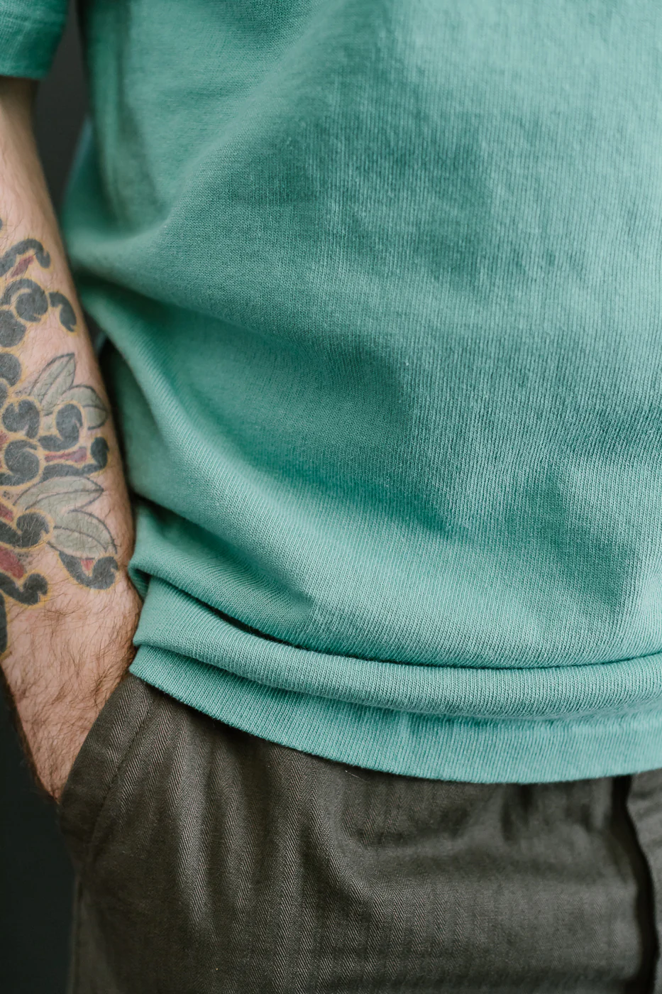"Stand Wheel" Heavyweight Tee - Emerald - Image 16