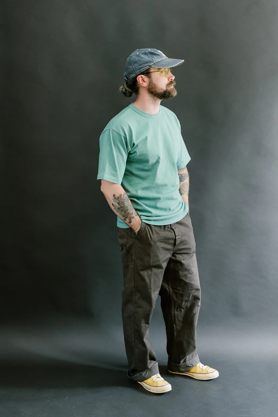 "Stand Wheel" Heavyweight Tee - Emerald - Image 6