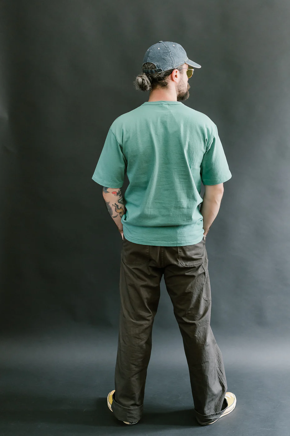 "Stand Wheel" Heavyweight Tee - Emerald - Image 7