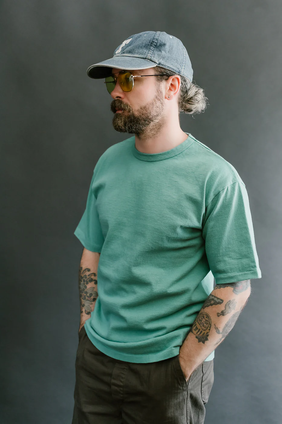 "Stand Wheel" Heavyweight Tee - Emerald - Image 9