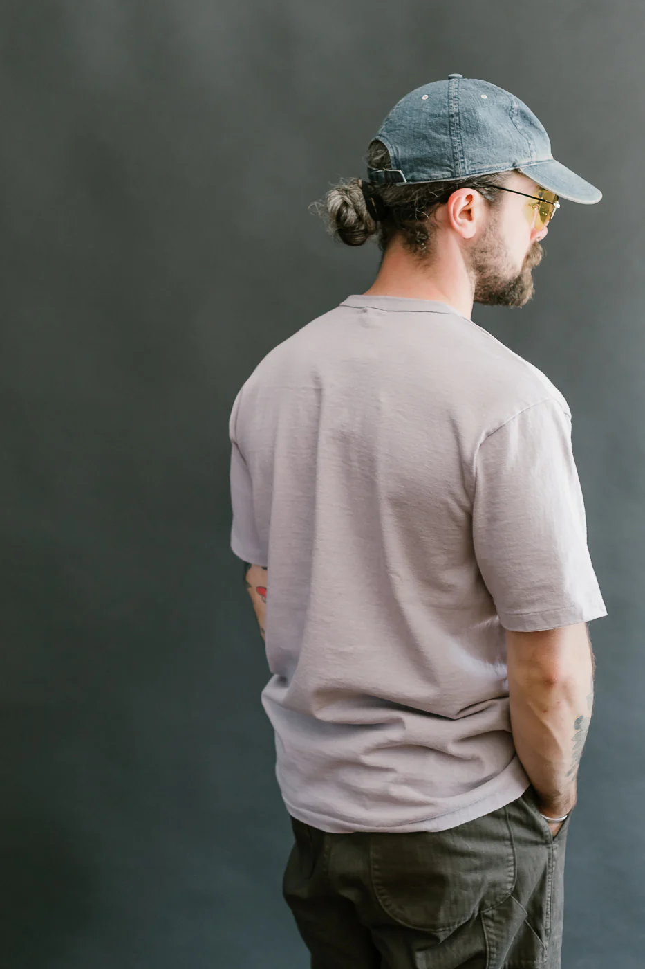 "Stand Wheel" Heavyweight Tee - Lavender - Image 11