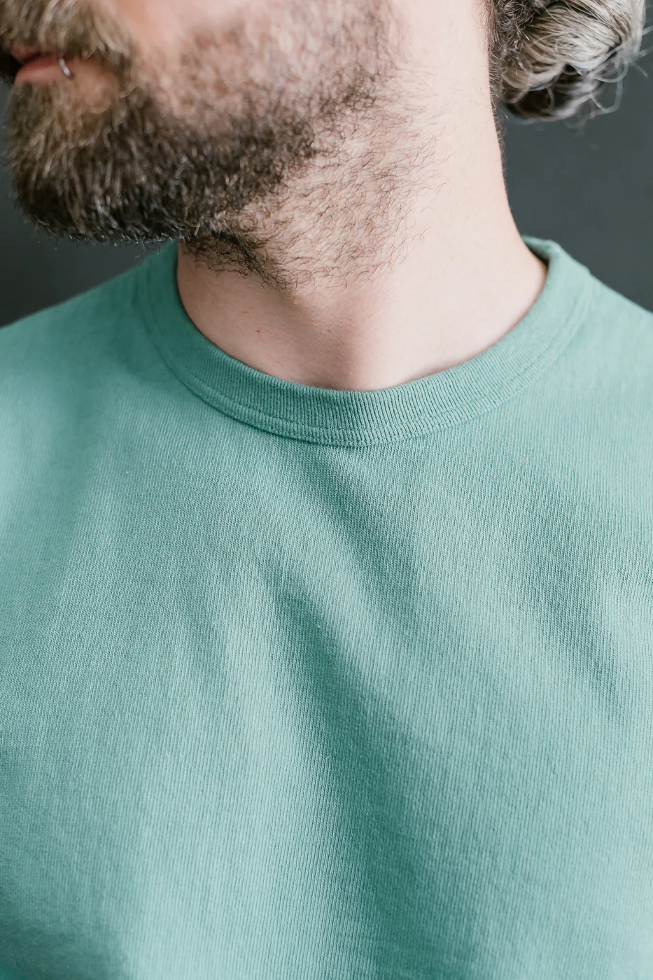 "Stand Wheel" Heavyweight Tee Long Sleeve - Emerald - Image 15