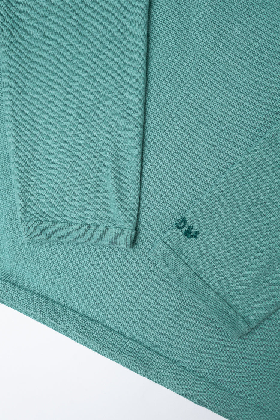 "Stand Wheel" Heavyweight Tee Long Sleeve - Emerald - Image 3