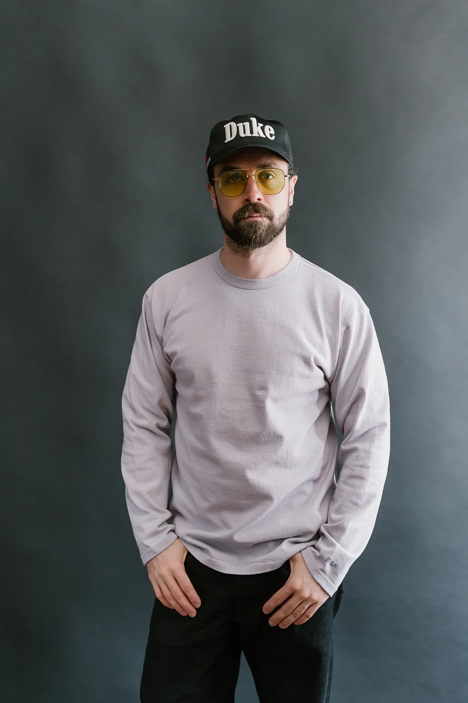 "Stand Wheel" Heavyweight Tee Long Sleeve - Lavender - Image 13
