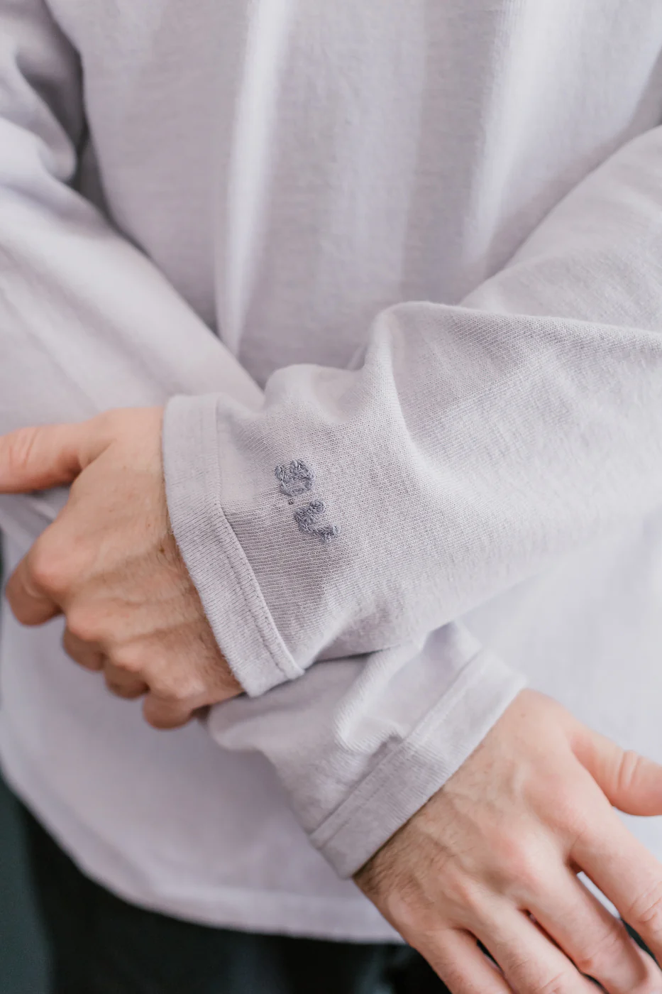 "Stand Wheel" Heavyweight Tee Long Sleeve - Lavender - Image 14