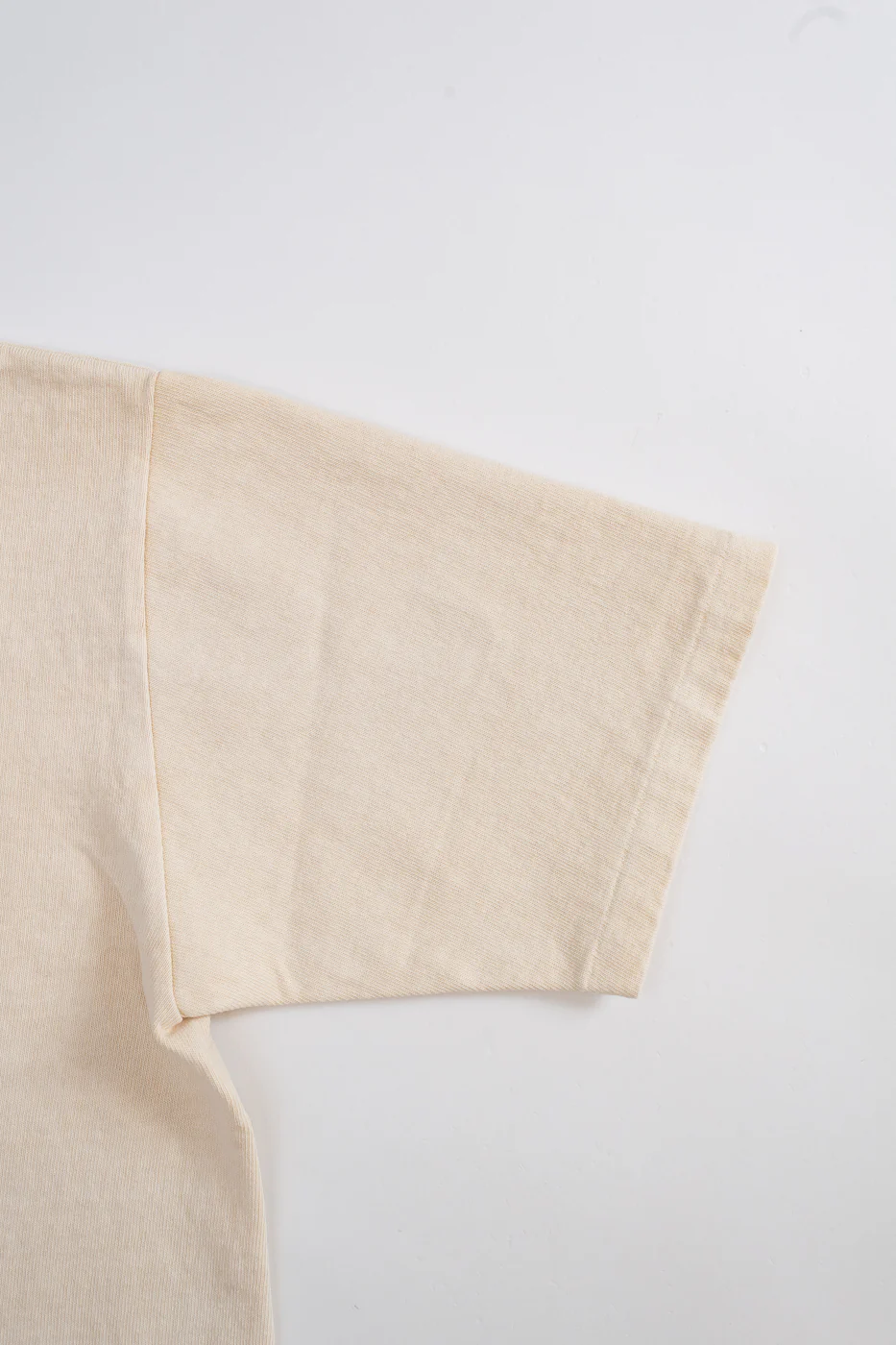 9.5oz "Stand Wheel" Pigment Dyed Heavyweight Tee - Cream - Image 3