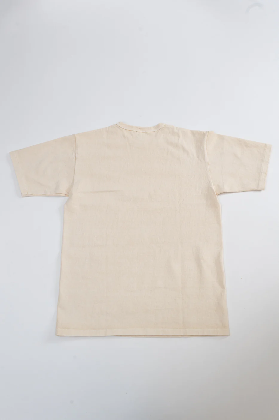 9.5oz "Stand Wheel" Pigment Dyed Heavyweight Tee - Cream - Image 4