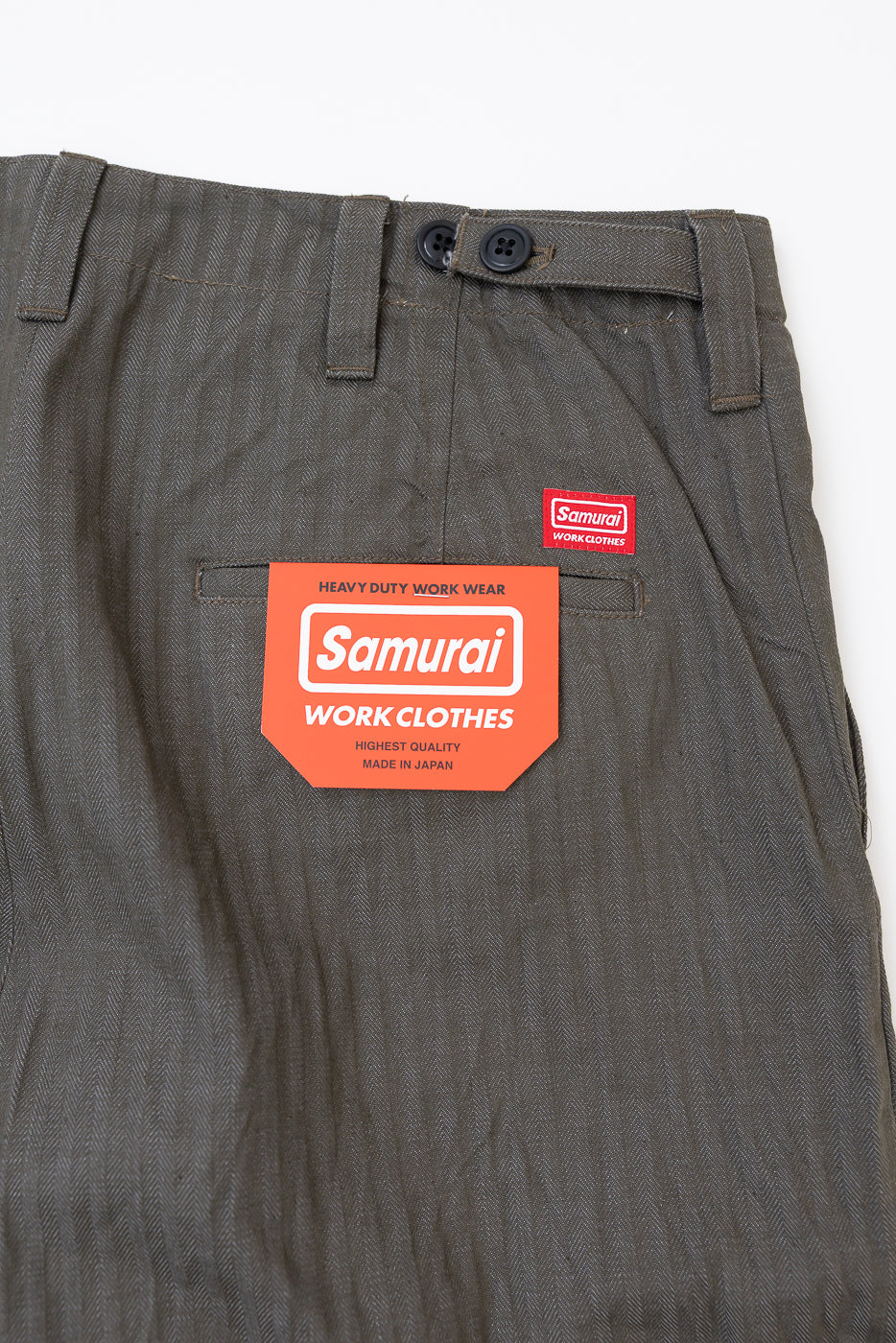 SWC600C-HBII - 13oz Neppy HBT Military - Wide Trousers - Image 2