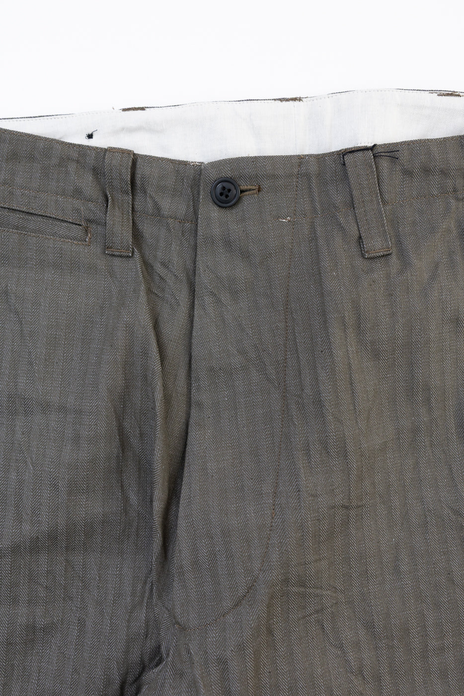 SWC600C-HBII - 13oz Neppy HBT Military - Wide Trousers - Image 3