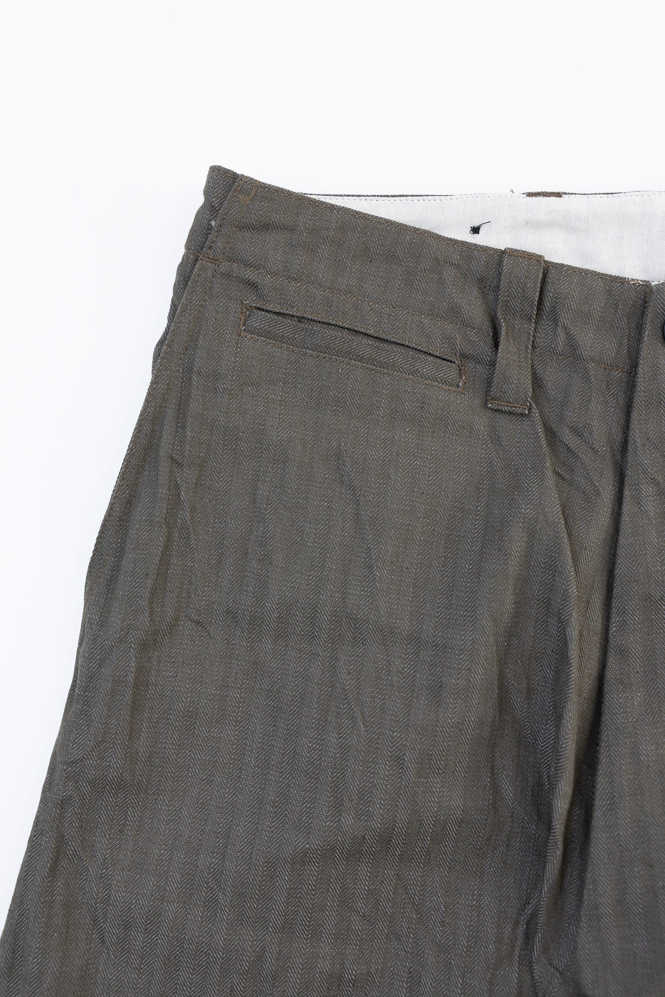 SWC600C-HBII - 13oz Neppy HBT Military - Wide Trousers - Image 4