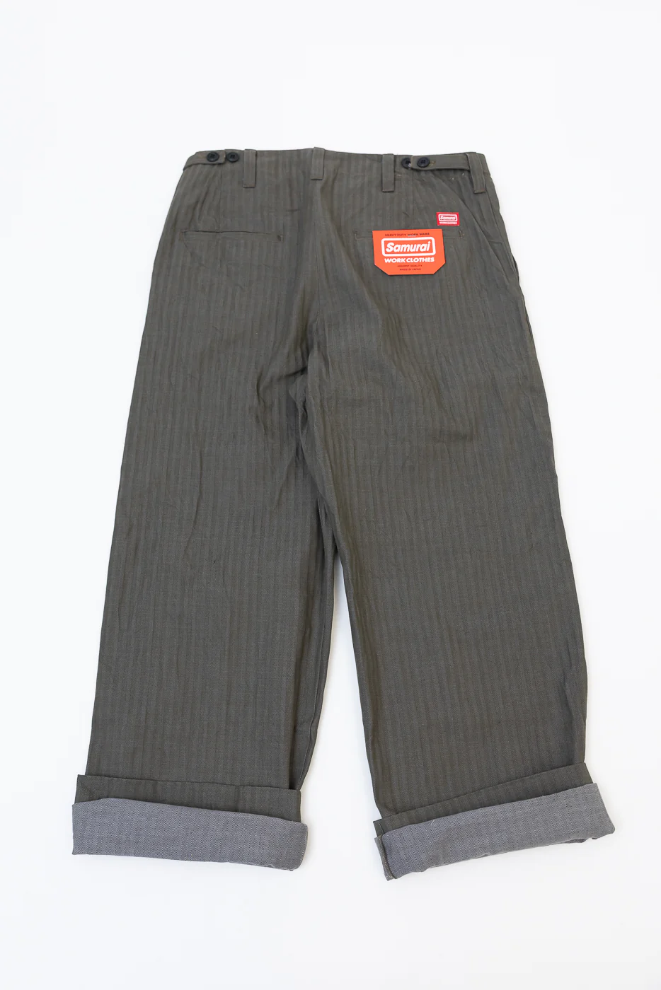SWC600C-HBII - 13oz Neppy HBT Military - Wide Trousers - Image 6