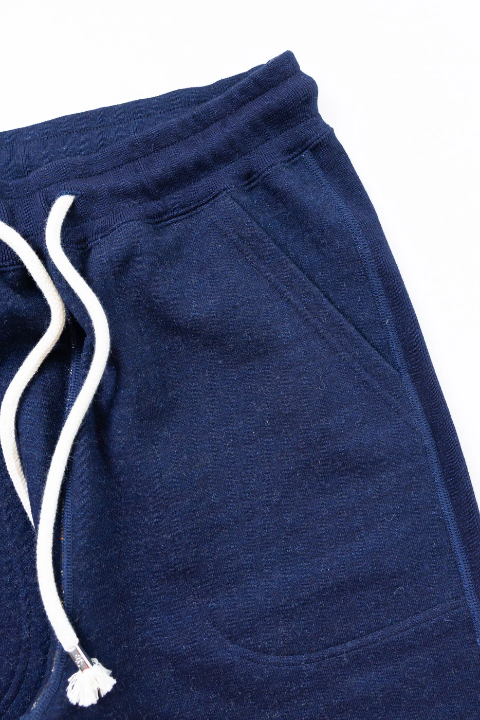 Sweat Pants - Real Indigo Blanket Striped French Terry - Image 3