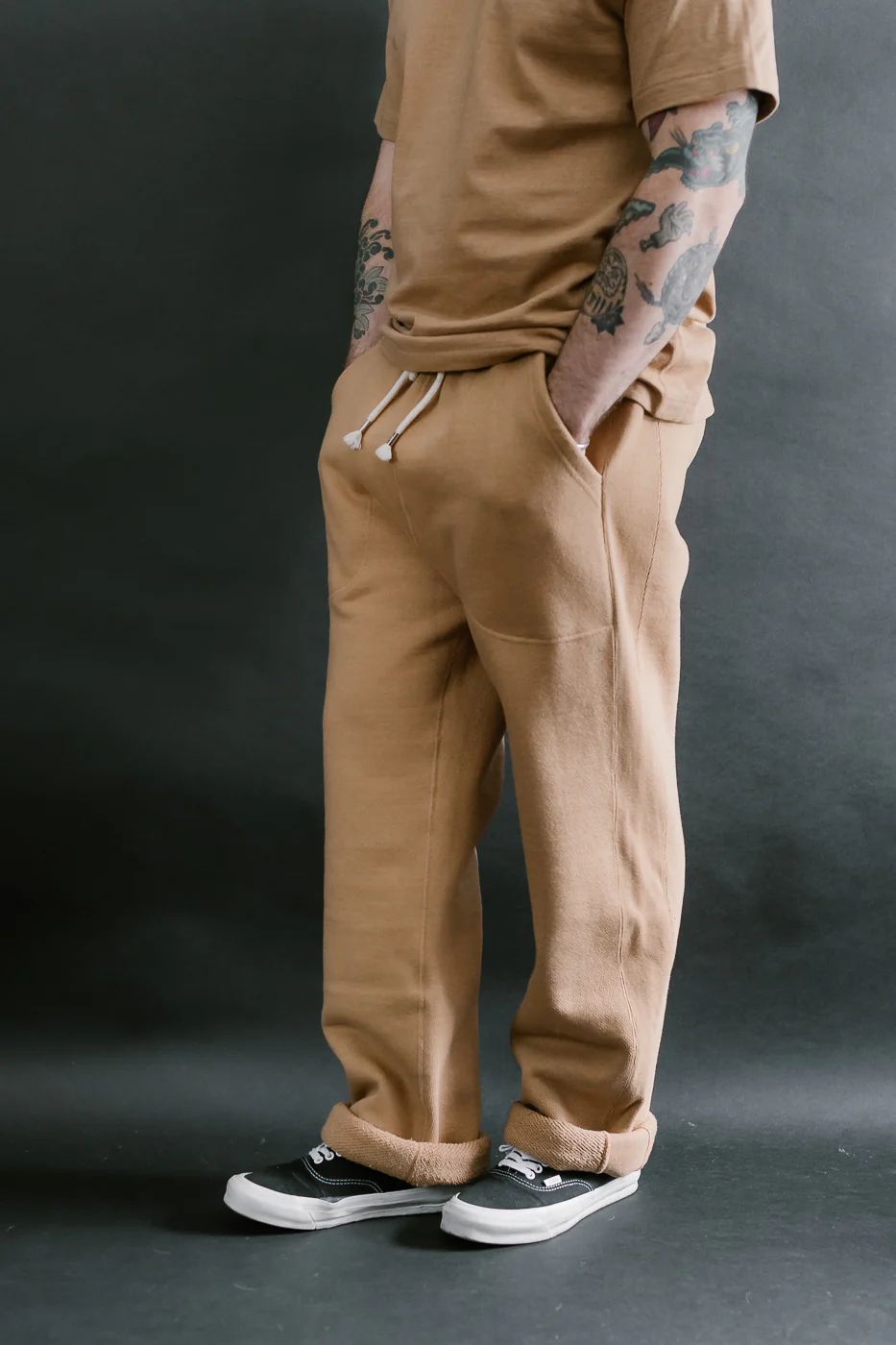 Sweatpant - Double Heavyweight French Terry Foxfibre® - Coyote 80 - Image 12