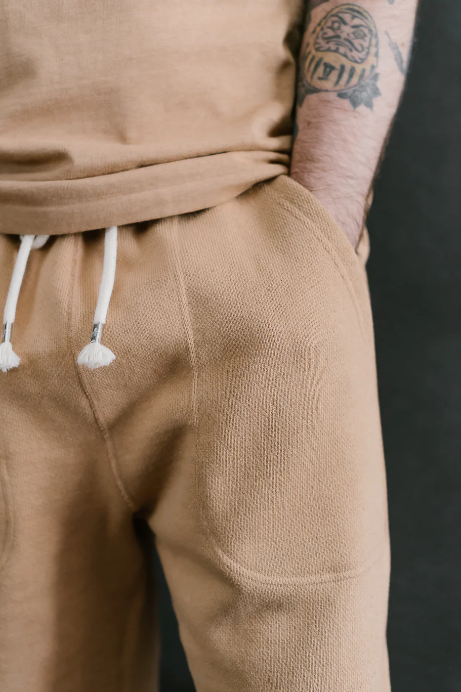 Sweatpant - Double Heavyweight French Terry Foxfibre® - Coyote 80 - Image 17
