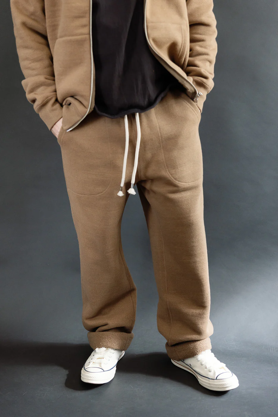 Sweatpant - Iron Mordant Double Heavyweight French Terry Foxfibre® - Coyote 80 - Image 15