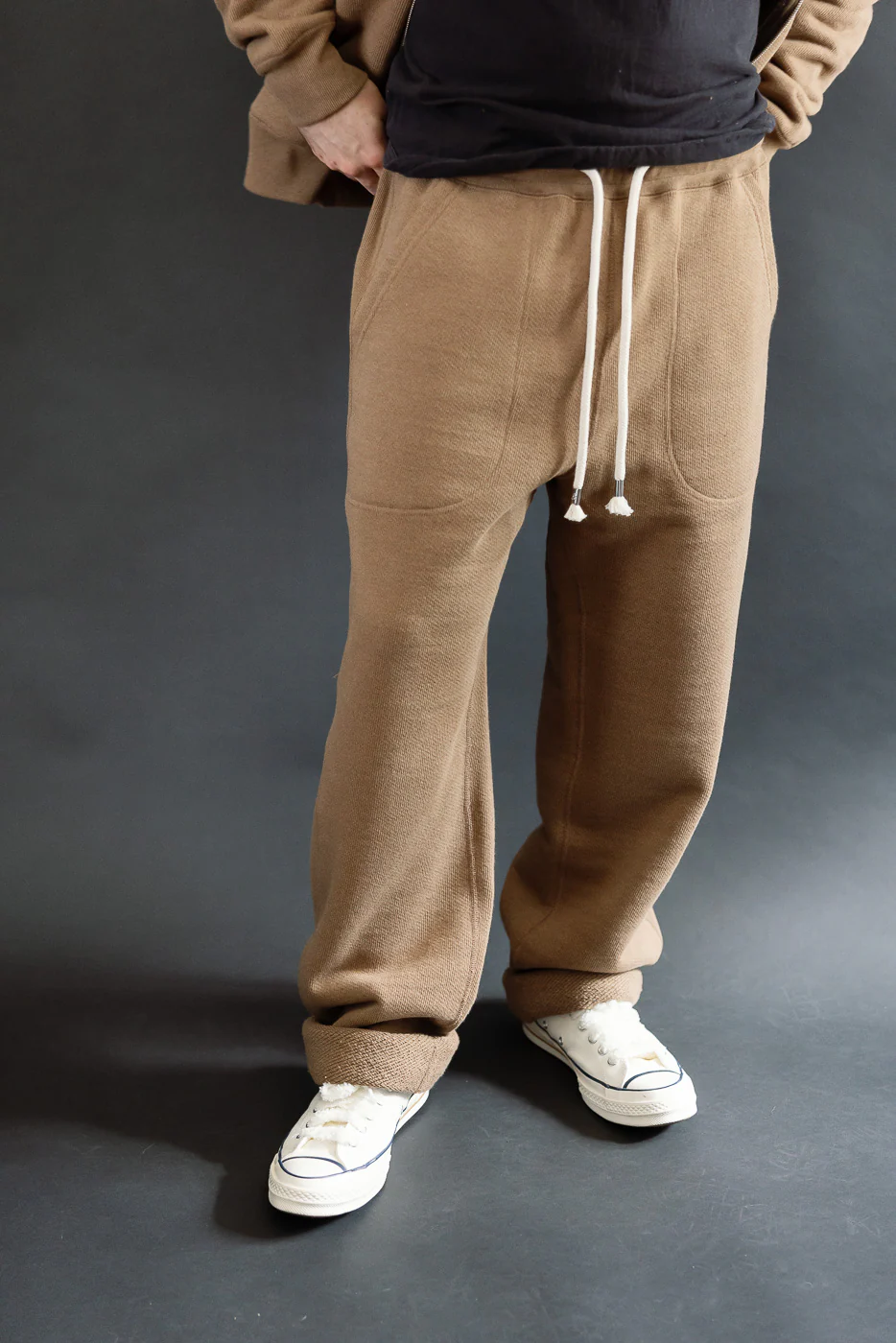 Sweatpant - Iron Mordant Double Heavyweight French Terry Foxfibre® - Coyote 80 - Image 16