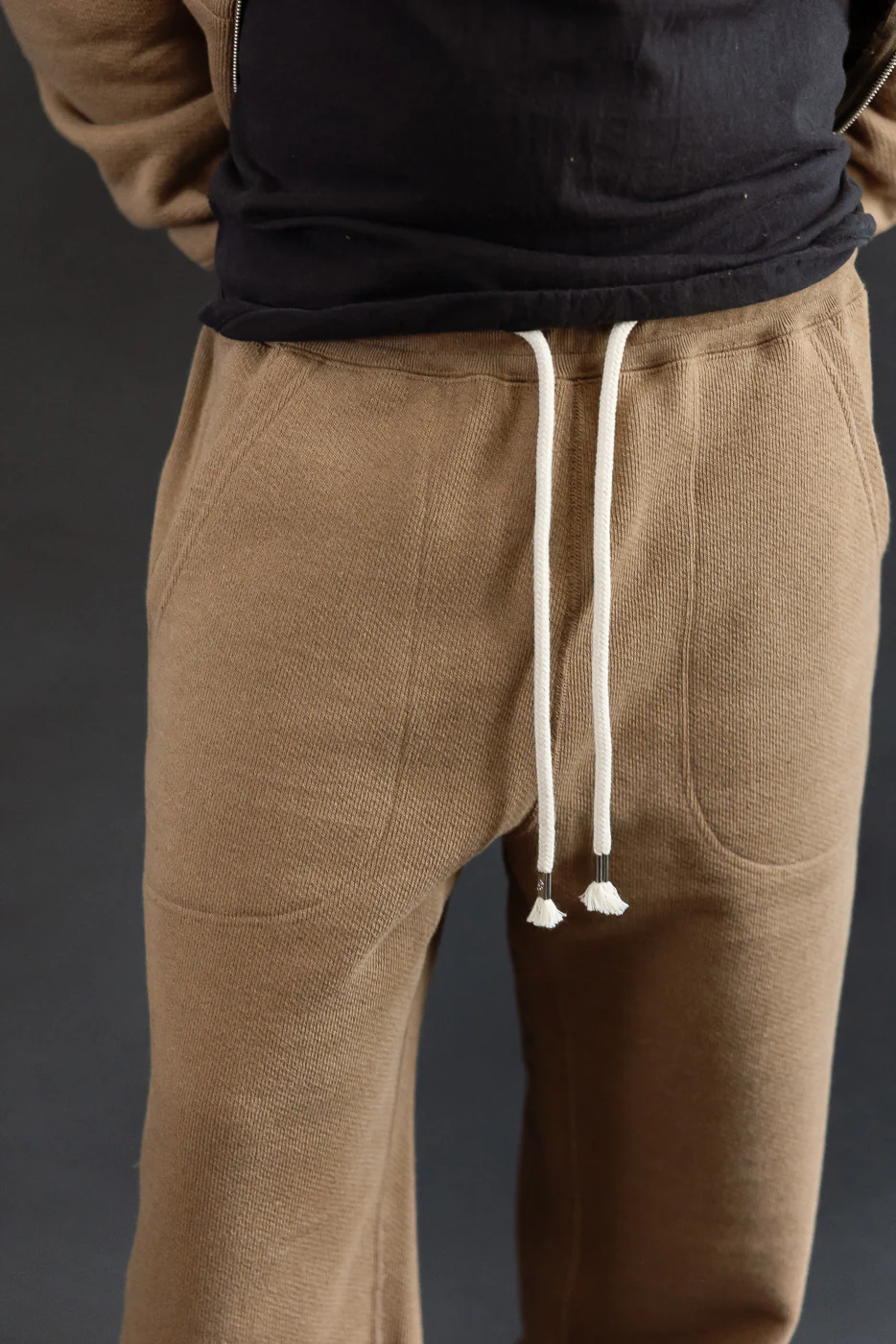 Sweatpant - Iron Mordant Double Heavyweight French Terry Foxfibre® - Coyote 80 - Image 17