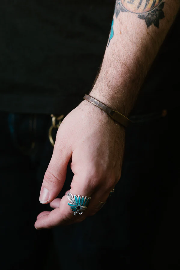 The ID Cuff - Work Patina - Brass - Image 5