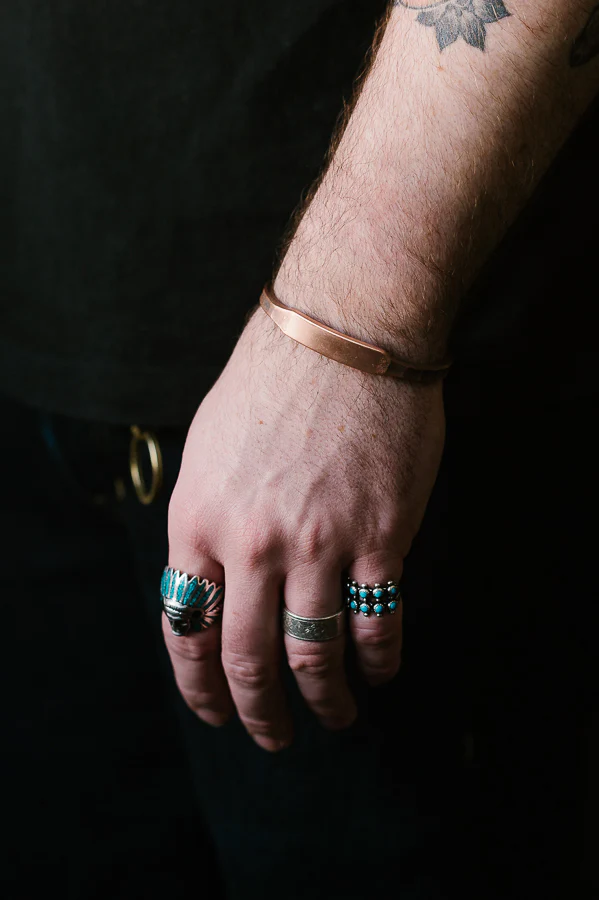 The ID Cuff - Work Patina - Copper - Image 3