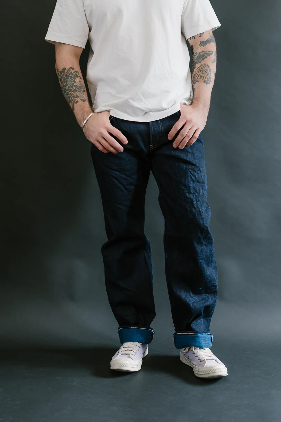 TNK101TB - 16.5oz "YURAI" Selvedge Natural Indigo x Cobalt - Regular Straight - Image 10