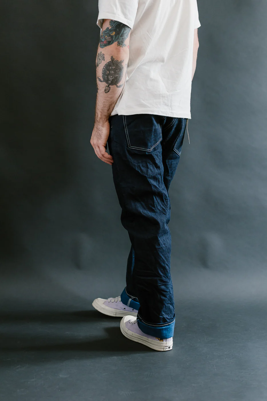 TNK101TB - 16.5oz "YURAI" Selvedge Natural Indigo x Cobalt - Regular Straight - Image 12