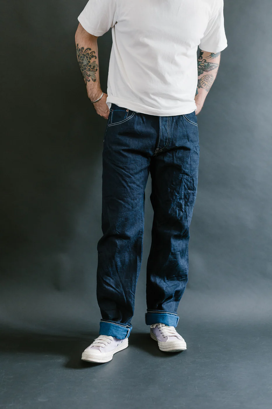 TNK101TB - 16.5oz "YURAI" Selvedge Natural Indigo x Cobalt - Regular Straight - Image 16