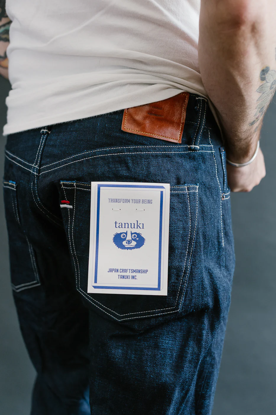 TNK101TB - 16.5oz "YURAI" Selvedge Natural Indigo x Cobalt - Regular Straight - Image 19