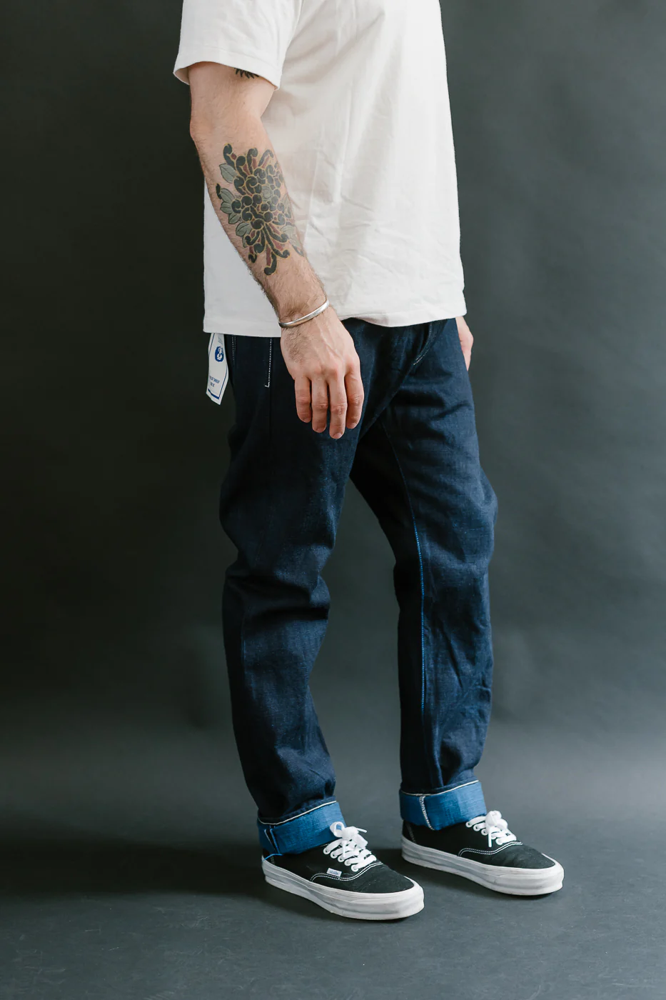 TNK202TB - 16.5oz "YURAI" Selvedge Natural Indigo x Cobalt - High Tapered - Image 11