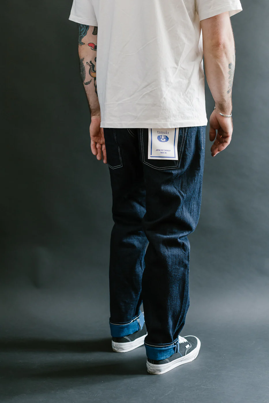TNK202TB - 16.5oz "YURAI" Selvedge Natural Indigo x Cobalt - High Tapered - Image 12