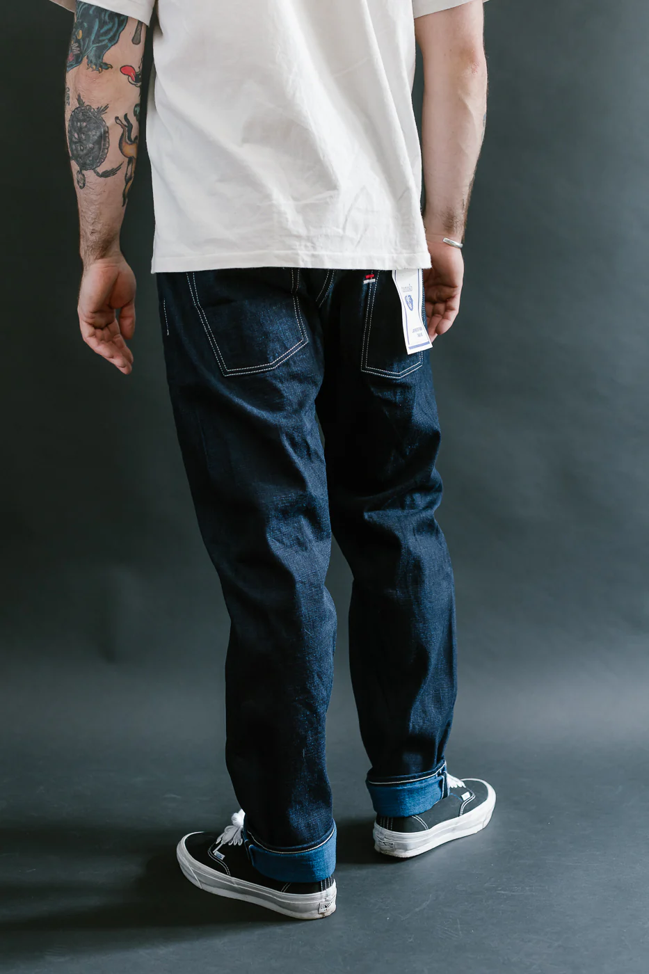 TNK202TB - 16.5oz "YURAI" Selvedge Natural Indigo x Cobalt - High Tapered - Image 13