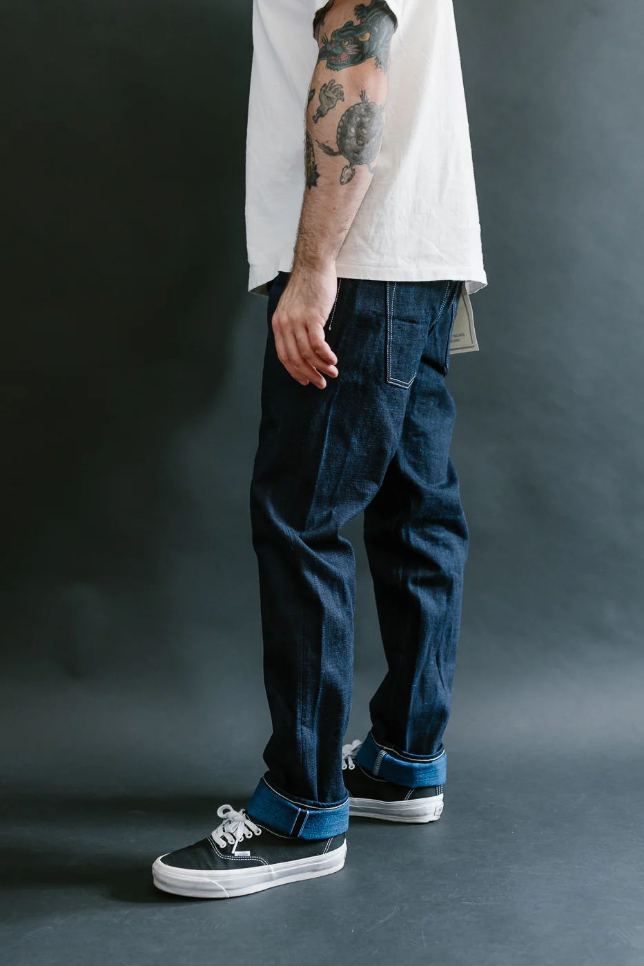 TNK202TB - 16.5oz "YURAI" Selvedge Natural Indigo x Cobalt - High Tapered - Image 14