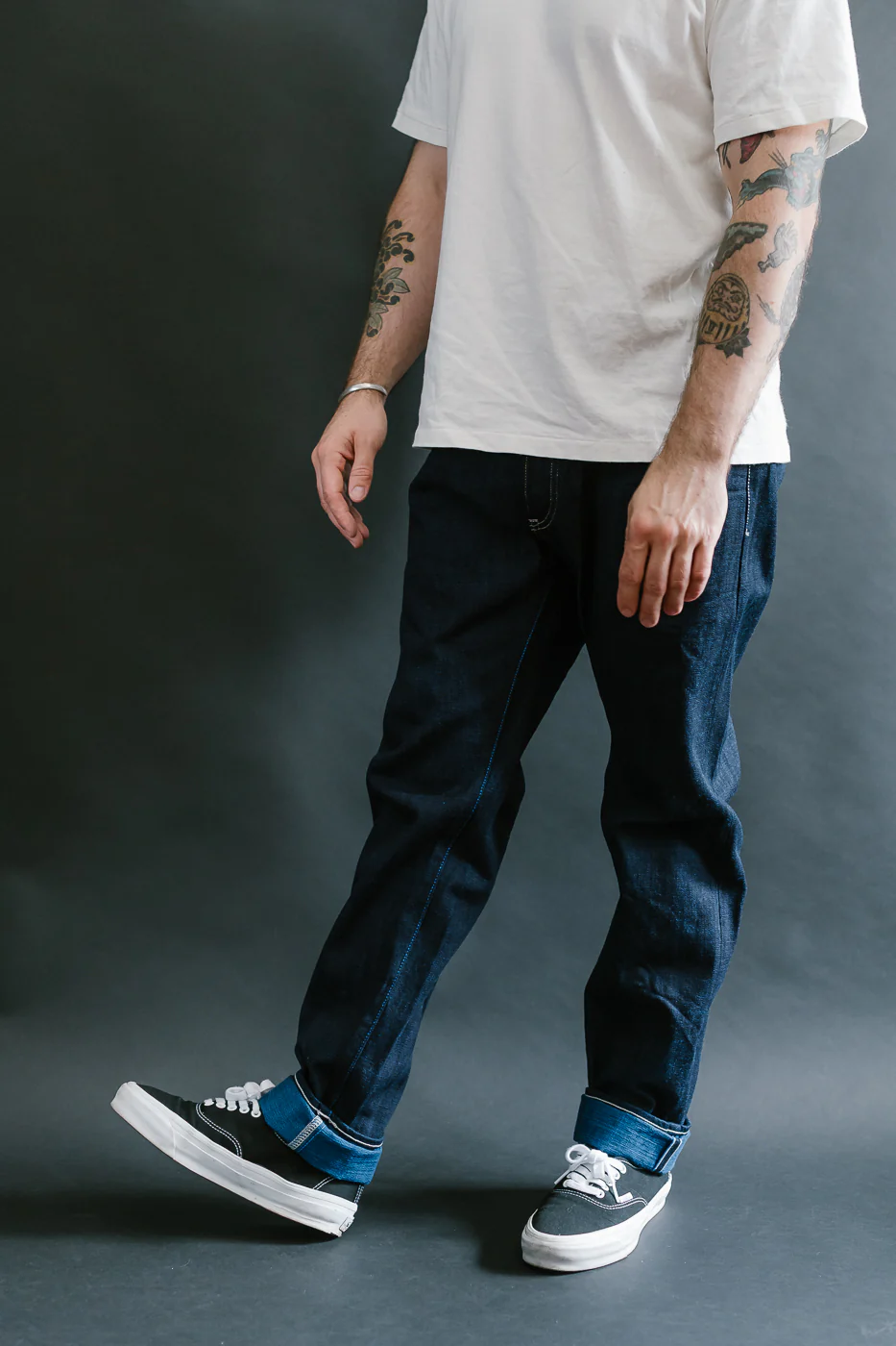 TNK202TB - 16.5oz "YURAI" Selvedge Natural Indigo x Cobalt - High Tapered - Image 15