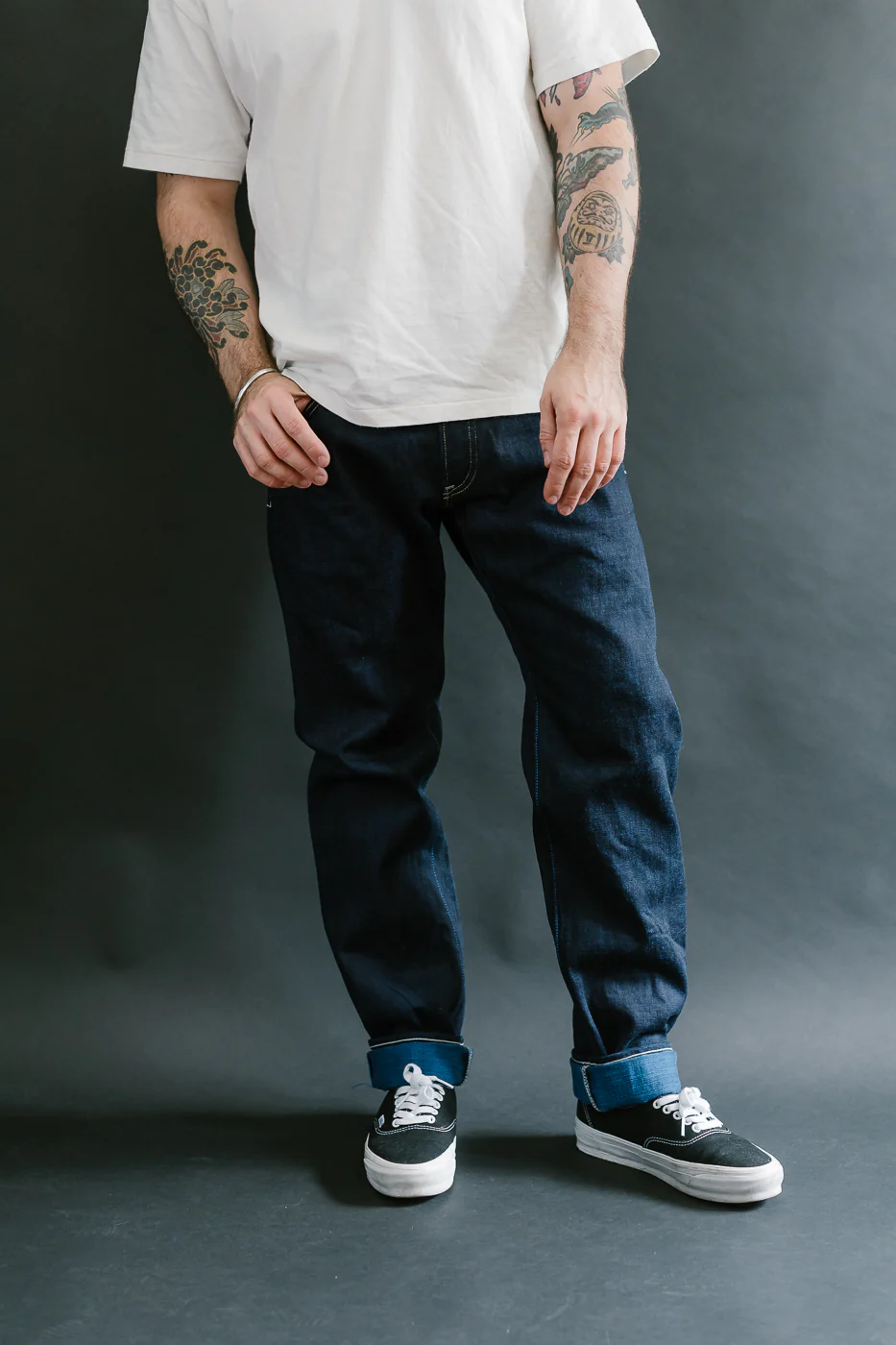 TNK202TB - 16.5oz "YURAI" Selvedge Natural Indigo x Cobalt - High Tapered - Image 16