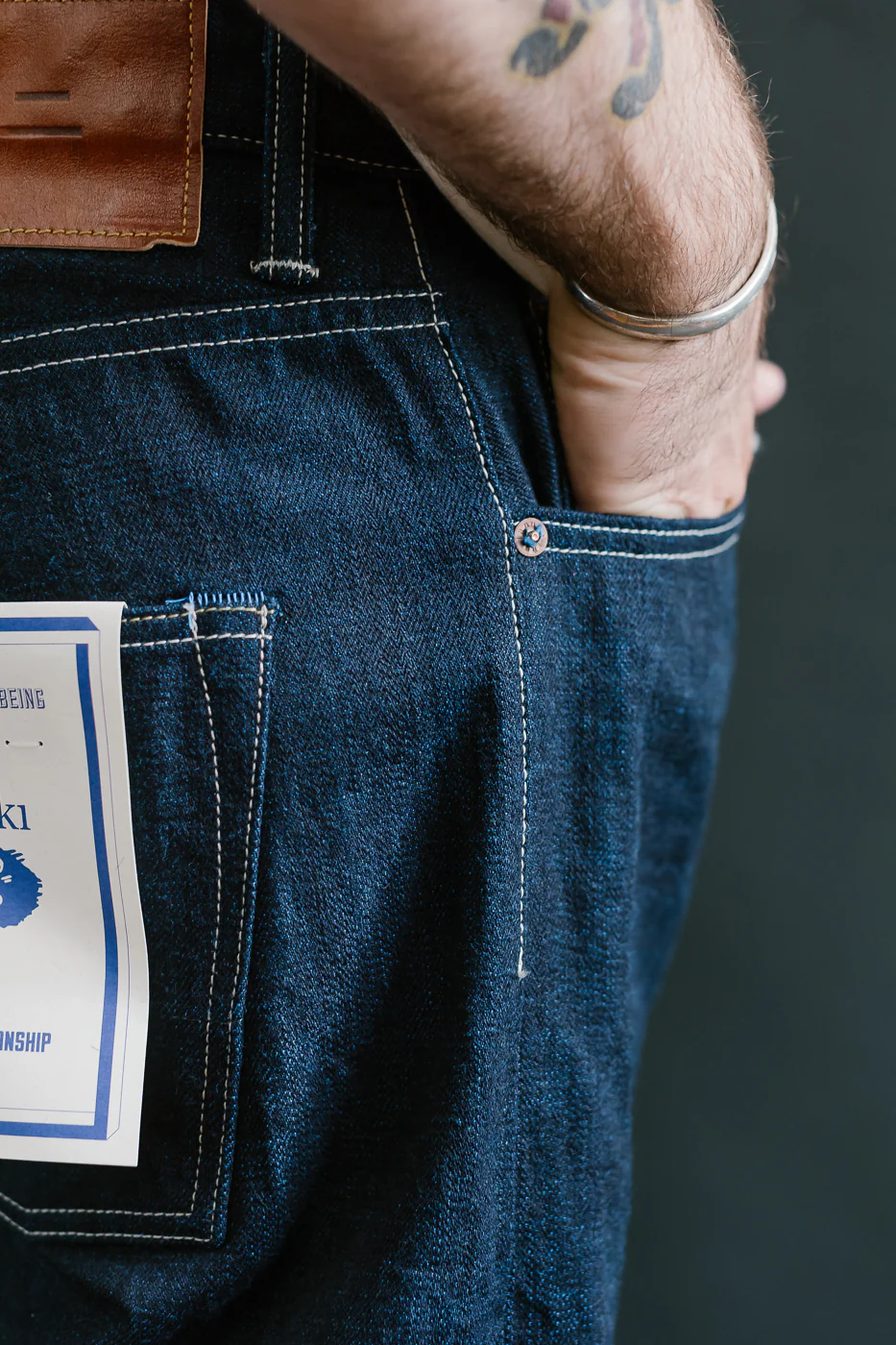 TNK202TB - 16.5oz "YURAI" Selvedge Natural Indigo x Cobalt - High Tapered - Image 20