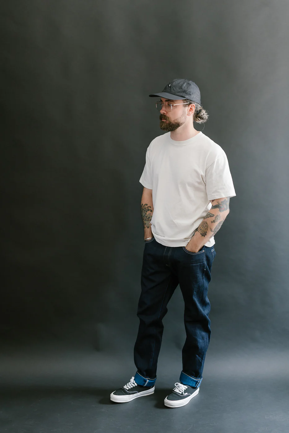 TNK202TB - 16.5oz "YURAI" Selvedge Natural Indigo x Cobalt - High Tapered - Image 8
