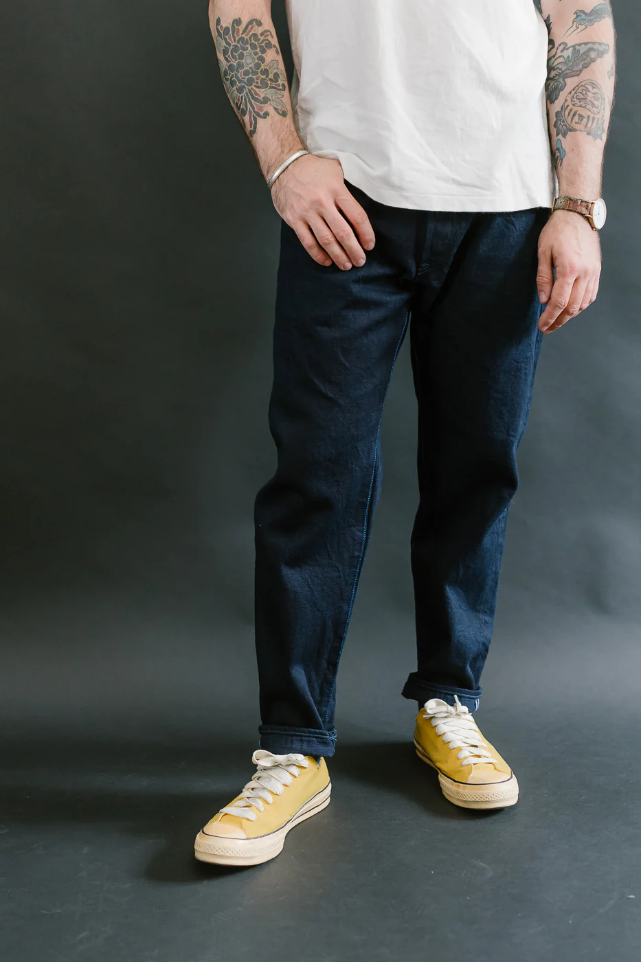 TNK203ID - 15oz "IDxID" Selvedge Indigo x Indigo - Draft Taper - Image 10