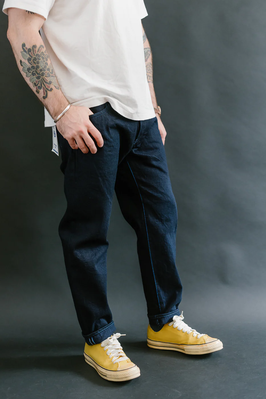 TNK203ID - 15oz "IDxID" Selvedge Indigo x Indigo - Draft Taper - Image 11
