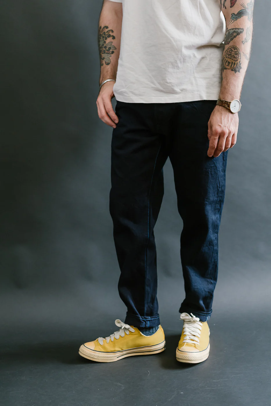 TNK203ID - 15oz "IDxID" Selvedge Indigo x Indigo - Draft Taper - Image 15