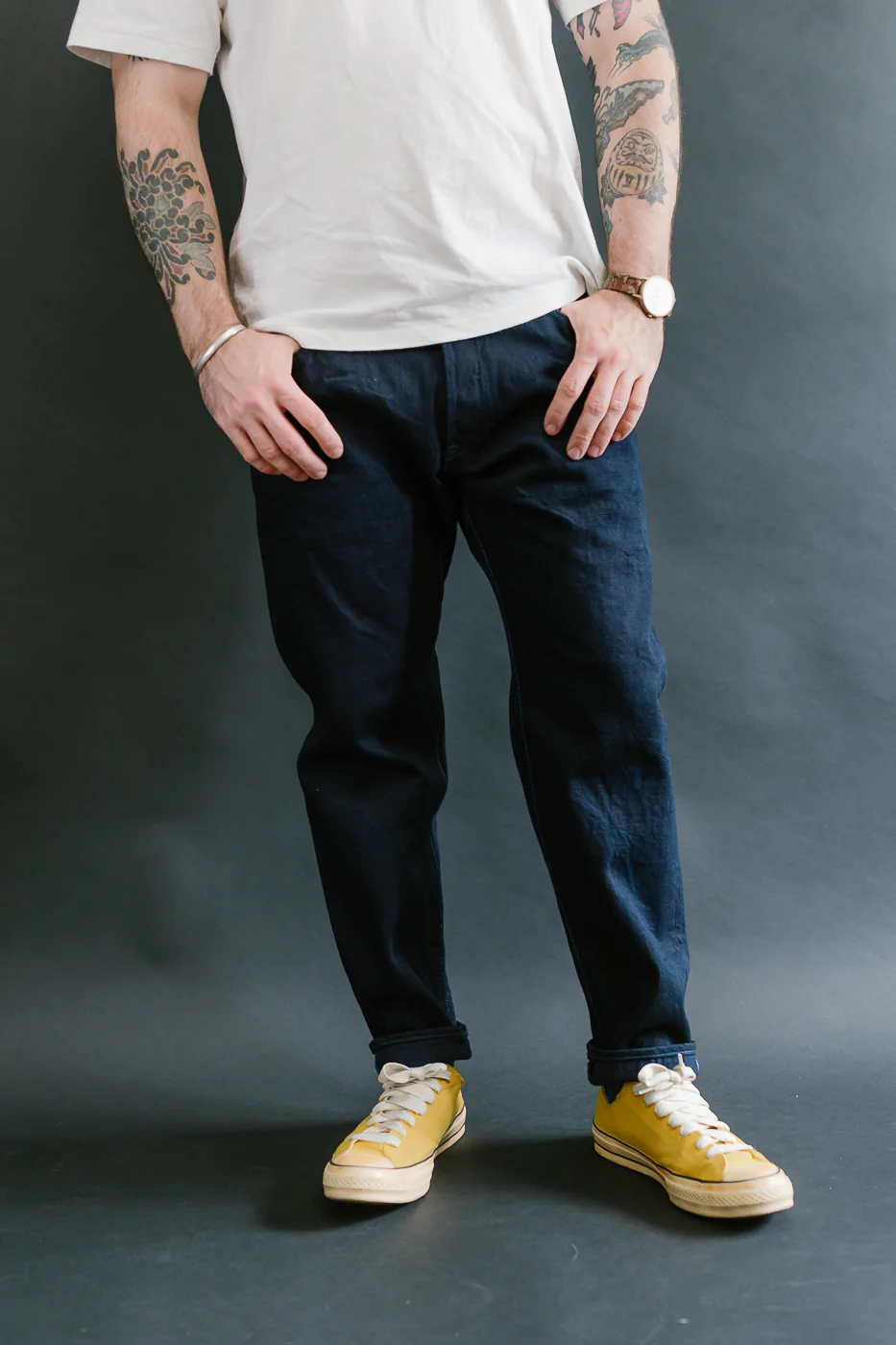 TNK203ID - 15oz "IDxID" Selvedge Indigo x Indigo - Draft Taper - Image 16